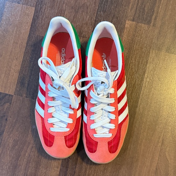adidas Shoes - Adidas Gazelle pink, Red, White and green Sneakers